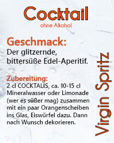 69 Cocktail mit Alkohol von COCKTALIS Deutschland Menükarte